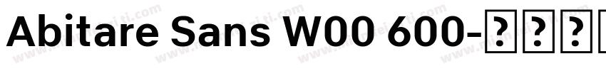 Abitare Sans W00 600字体转换